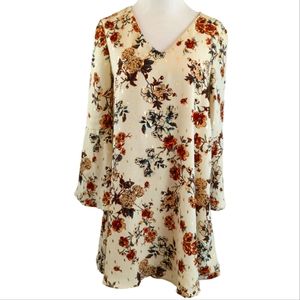 Altar'd State floral swing dress, bell sleeves, sz Sm